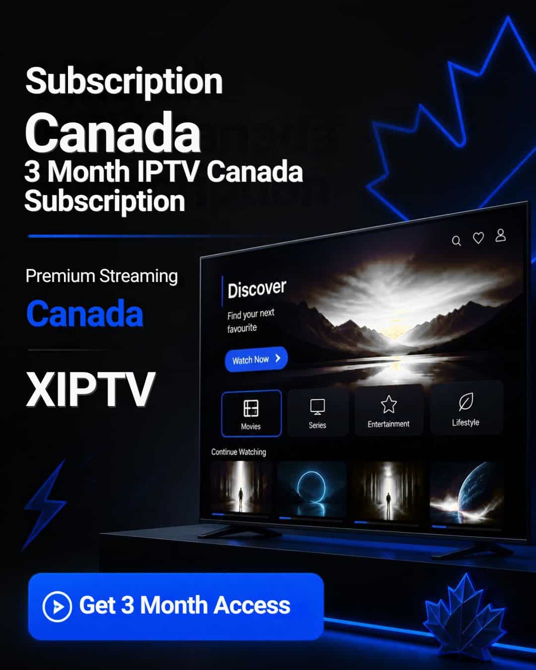 3 Month IPTV Canada