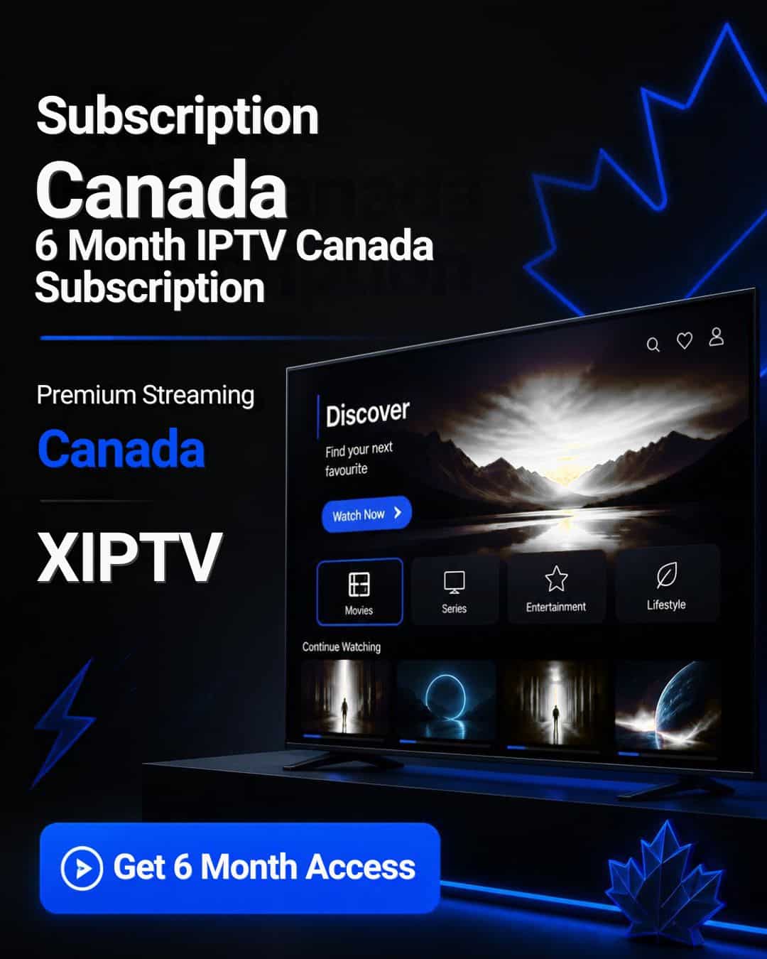 6 Month IPTV Canada